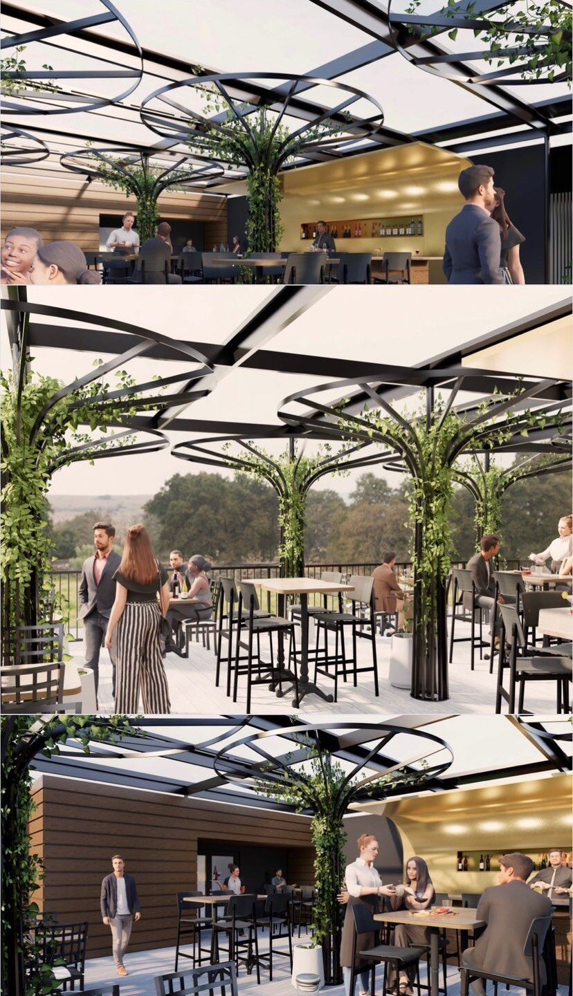 sasha's demun new rooftop patio